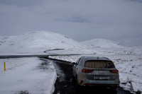 The roads are clear here.  36 hours earlier, a snow storm was closing the road behind us.