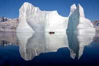 Let's start with the icebergs.  Some were enormous.  Zodiac in front for scale.